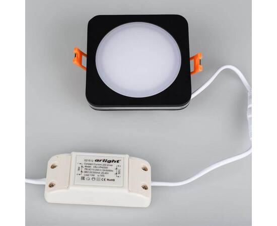 Встраиваемый светодиодный светильник Arlight LTD-96x96SOL-BK-10W Warm White 022556, изображение 5