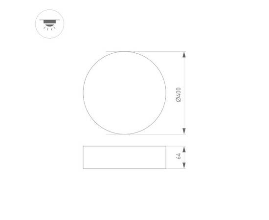 Потолочный светодиодный светильник Arlight SP-Rondo-R400-40W Warm3000 034815, изображение 3