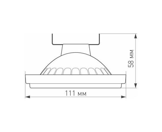 Лампа светодиодная Arlight G53 15W 4000K прозрачная AR111-Unit-G53-15W- Day4000 026886, изображение 2
