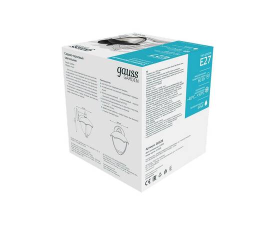 Уличный настенный светильник Gauss Aura GD028, изображение 3