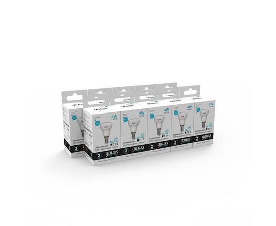 Лампа светодиодная Gauss E14 4W 4100K матовая 63124, изображение 3