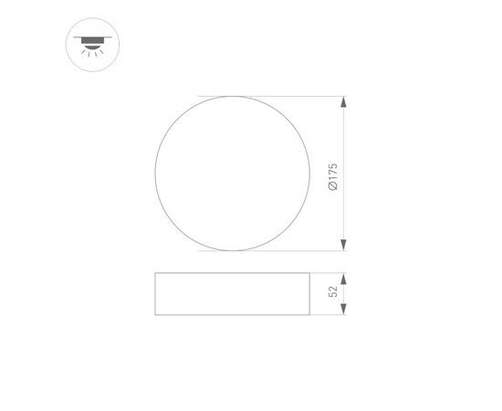 Потолочный светодиодный светильник Arlight SP-Rondo-175A-16W Day4000 021777(2), изображение 2
