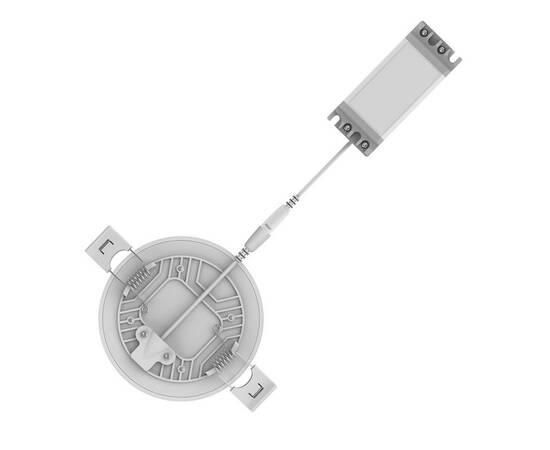Встраиваемый светодиодный светильник Gauss Frameless круг 967511206, изображение 4
