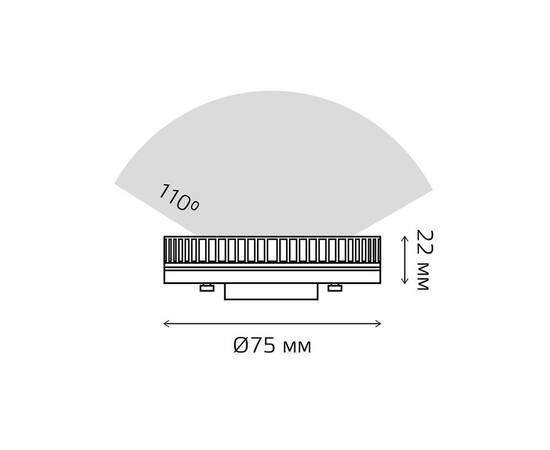 Лампа светодиодная Gauss GX53 13W 3000K матовая 83813, изображение 2