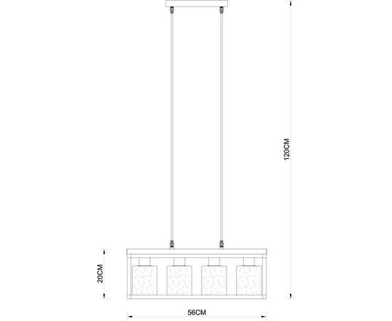 Подвесная люстра Arte Lamp Dublin A7025SP-4BK, изображение 2