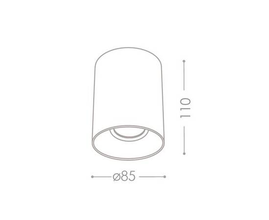 Накладной точечный светильник Kanlux RITI GU10 W/G 27570, изображение 2