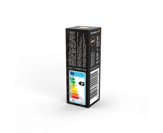 Лампа светодиодная Gauss G4 3.5W 3000K прозрачная 107807103, изображение 4