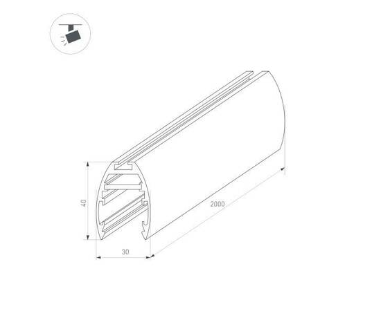 Шинопровод магнитный Arlight Mag-Track-2540-2000 034228, изображение 2