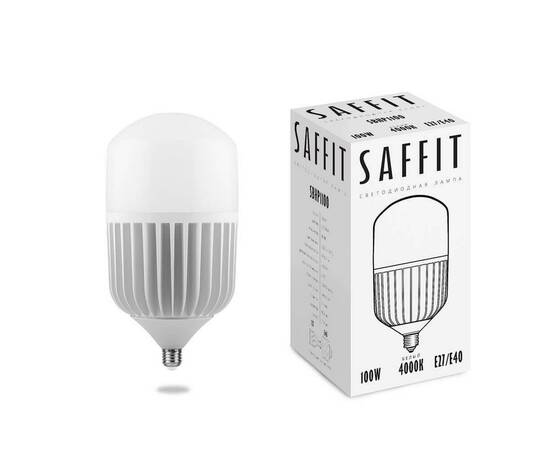 Лампа светодиодная Saffit E27-E40 100W 4000K цилиндр матовая SBHP1100 55100