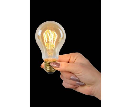 Лампа светодиодная Lucide E27 4W 2200K янтарная 49042/04/62, изображение 4
