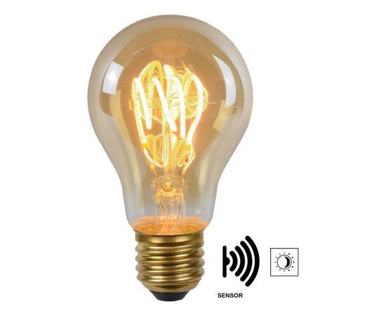 Лампа светодиодная Lucide E27 4W 2200K янтарная 49042/04/62, изображение 6