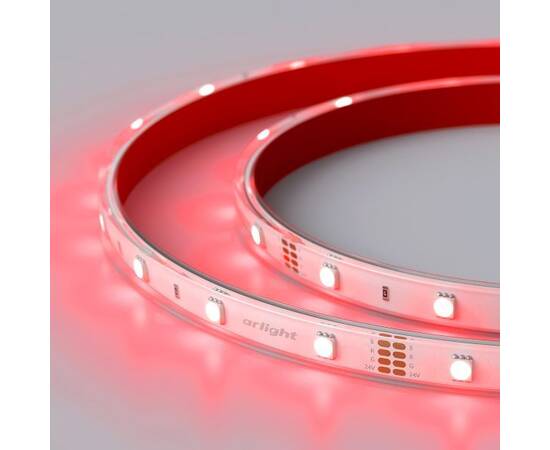 Светодиодная влагозащищенная лента Arlight 7,2W/m 30LED/m 5060SMD разноцветный 5M 026484(2), изображение 2