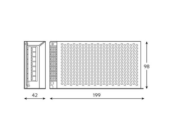 Блок питания Gauss 150W 12V IP20 BT506, изображение 2