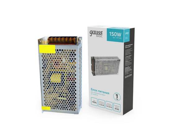 Блок питания Gauss 150W 12V IP20 BT506, изображение 5