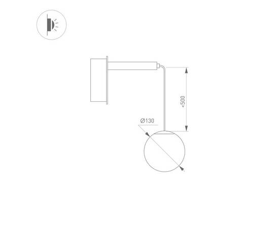 Бра Arlight SP-Beads-Wall-Hang-R130-6W Day4000 037065, изображение 2