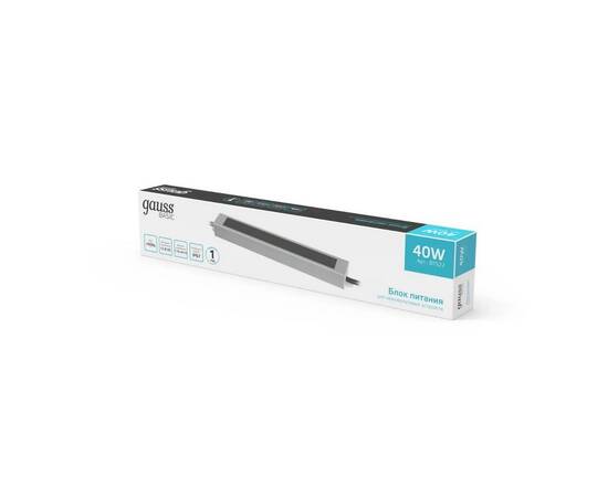 Блок питания Gauss 40W 12V IP67 BT522, изображение 4