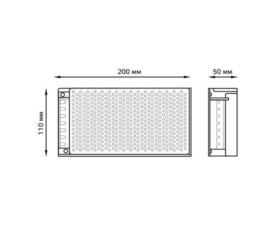 Блок питания Gauss Led Strip PS 12V 250W IP20 25A 202003250, изображение 2