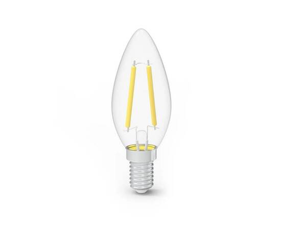 Лампа cветодиодная филаментная Gauss E14 7W 4100K прозрачная 3 шт. 103901207T, изображение 6