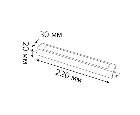 Блок питания Gauss 12V 40W IP66 5A 202023040, изображение 2