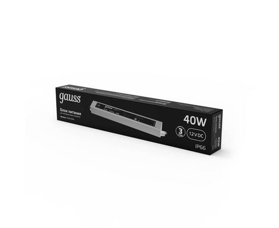 Блок питания Gauss 12V 40W IP66 5A 202023040, изображение 4