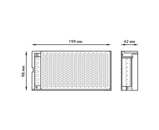 Блок питания Gauss Led Strip PS 12V 100W IP20 10A 202003100, изображение 2