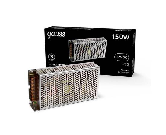 Блок питания Gauss Led Strip PS 12V 150W IP20 15A 202003150, изображение 5