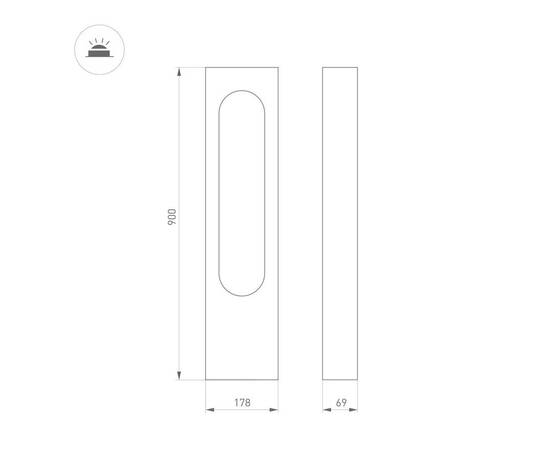 Уличный светодиодный светильник Arlight LGD-Muse-Boll-H900-12W Warm3000 037523, изображение 2
