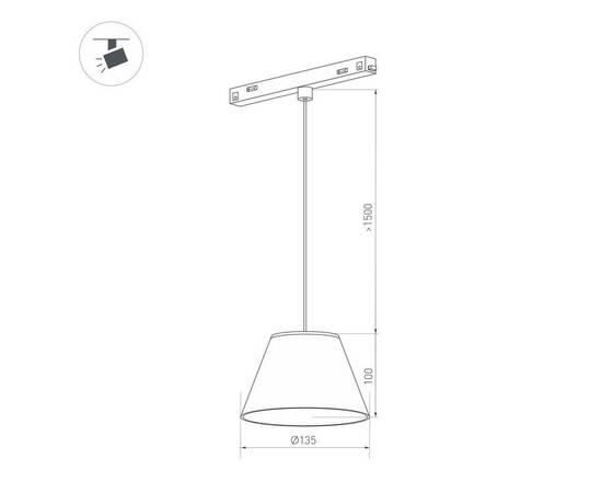 Трековый светодиодный светильник Arlight Mag-Orient-Ollas-Hang-5W Warm3000 037371, изображение 2