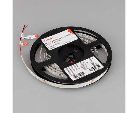 Светодиодная лента Arlight 4,8W/m 90LED/m 2835SMD дневной белый 5M RT-A90-10mm 24V Day4000 036207, изображение 3