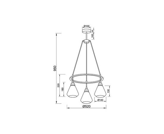 Подвесная люстра Vele Luce Norina VL5842P03, изображение 4