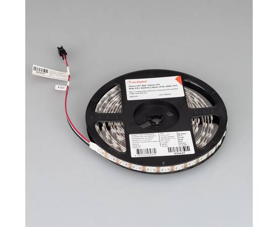 Светодиодная лента Arlight 9,3W/m 60LED/m 5060SMD разноцветная 5M SPI-B60-10mm 12V RGB-PX1-RAM 03343, изображение 4