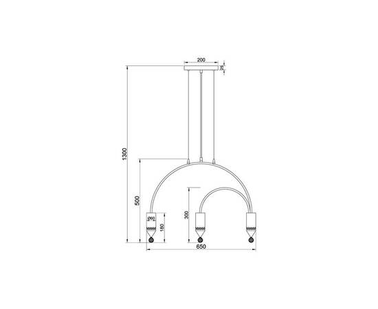 Подвесной светильник Vele Luce Pioggia VL4283P03, изображение 5