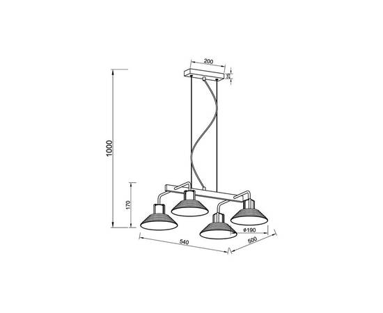 Подвесной светильник Vele Luce Intrigo VL5822P04, изображение 4