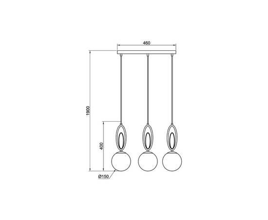 Подвесной светильник Vele Luce Phlox VL5853P03, изображение 5