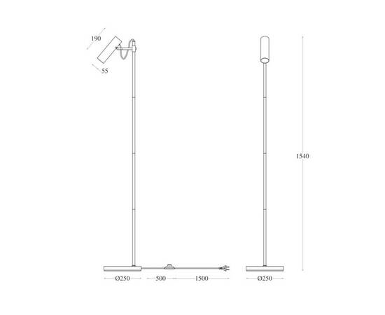 Торшер Maytoni Technical Bansky MOD129FL-01W, изображение 2