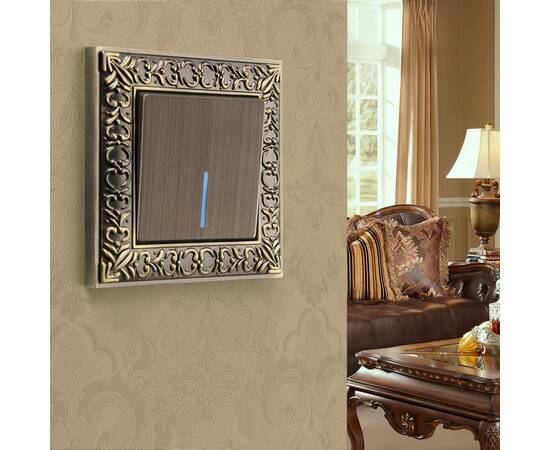 Клавиша для выключателя c подсветкой Werkel бронзовый W1119112 4690389161636, изображение 2