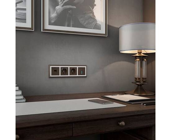 Клавиша для выключателя c подсветкой Werkel бронзовый W1119112 4690389161636, изображение 3