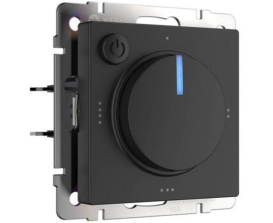 Терморегулятор электромеханический для теплого пола Werkel W1151108 черный 4690389156830