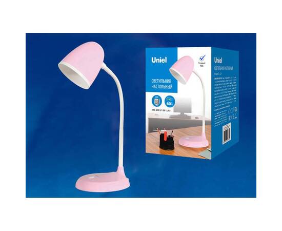 Настольная лампа Uniel Standard TLI-228 Pink E27 UL-00003653, изображение 2