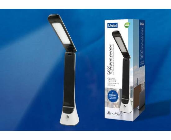 Настольная лампа Uniel TLD-564 White-Black/LED/500Lm/3000-6000K/Dimmer/NightLight UL-00006474, изображение 2