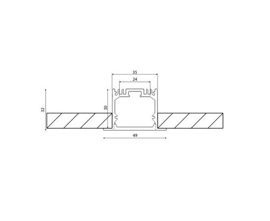 Алюминиевый профиль DesignLed LE.4932-W-R 010357, изображение 4