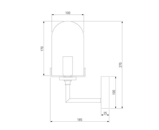 Бра Eurosvet Pluto 60156/1 хром, изображение 2