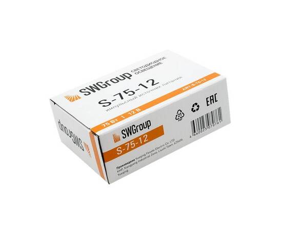 Блок питания SWG S-75-12 000298, изображение 2
