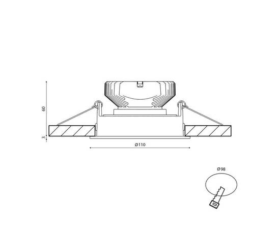 Корпус встраиваемого светильника SWG COMBO10-BL 003956, изображение 12