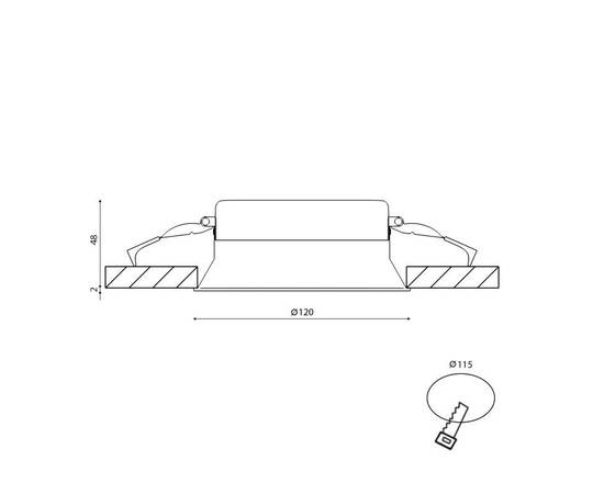 Встраиваемый светильник DesignLed BQ009109-WH-NW 003123, изображение 3