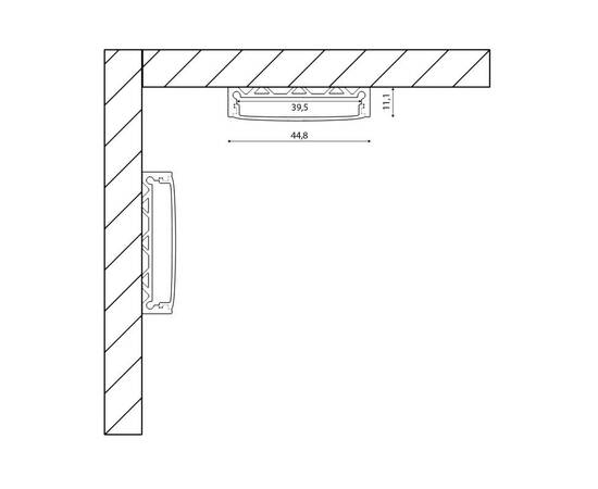 Профиль алюминиевый SWG SF-4411 001137, изображение 5