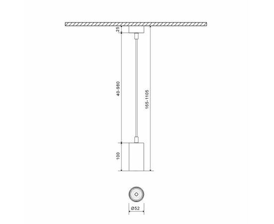 Основание для подвесного светильника SWG MINI-VL-M6-BL 004869, изображение 2