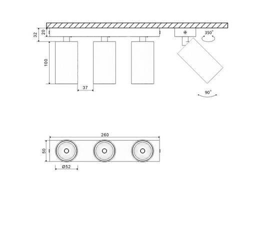 Основание для светильника SWG MINI-VL-M13-WH 004874, изображение 2