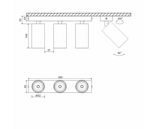 Основание для светильника SWG MINI-VL-M13-BL 004875, изображение 2