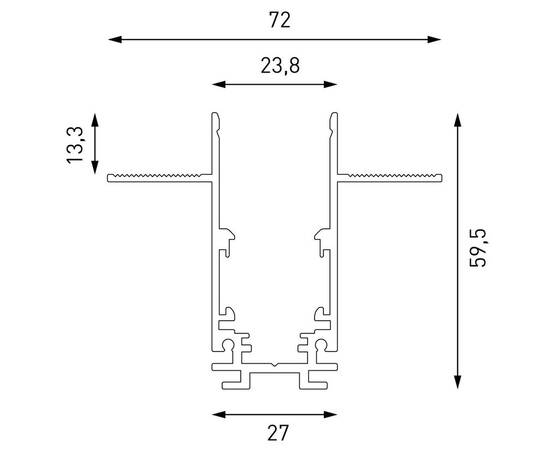 Шинопровод магнитный встраиваемый Lumker SY-LINK-20T1-2.5-WH 019267, изображение 3